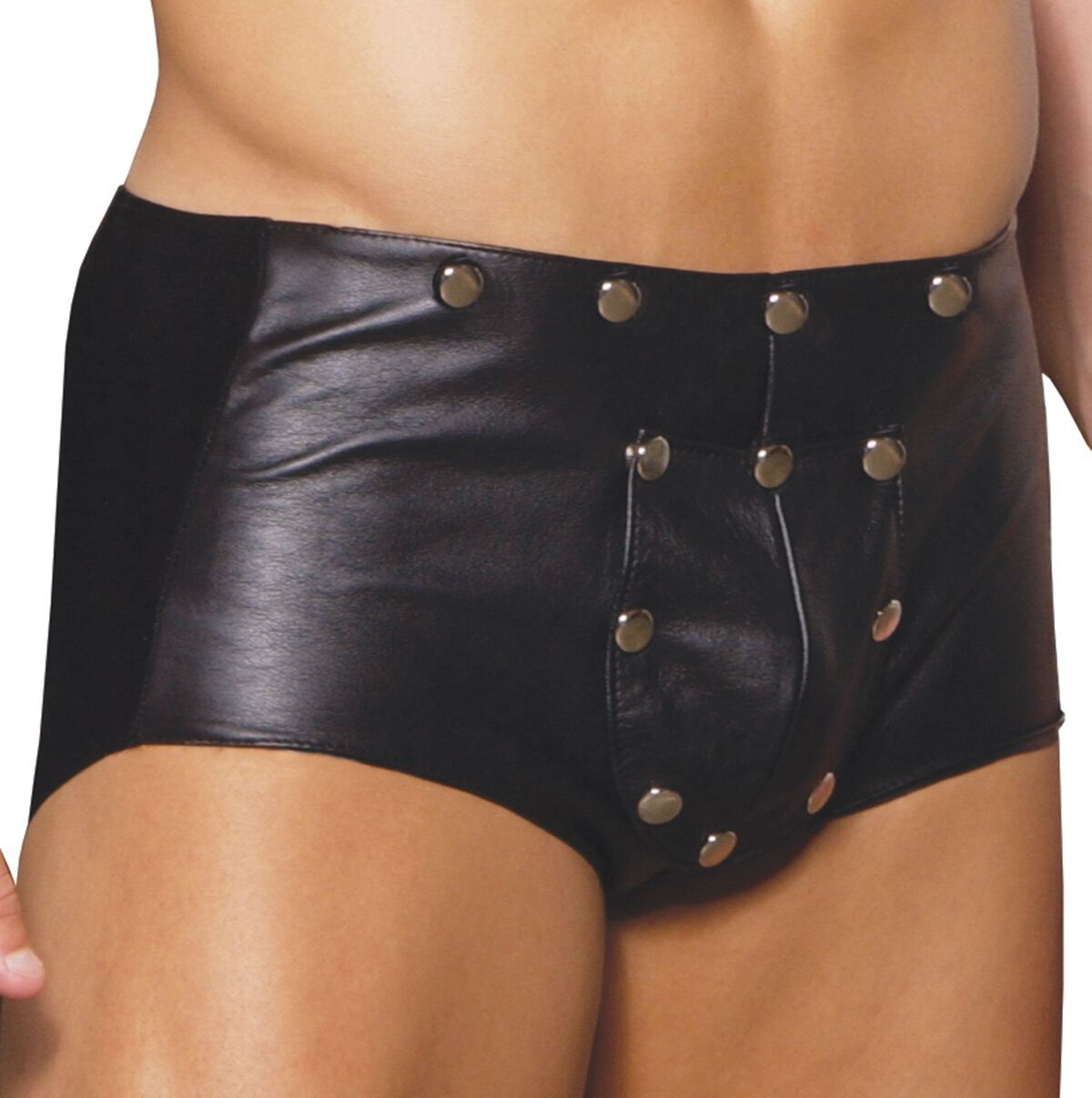 Leather Boxer Shorts Break Away Front