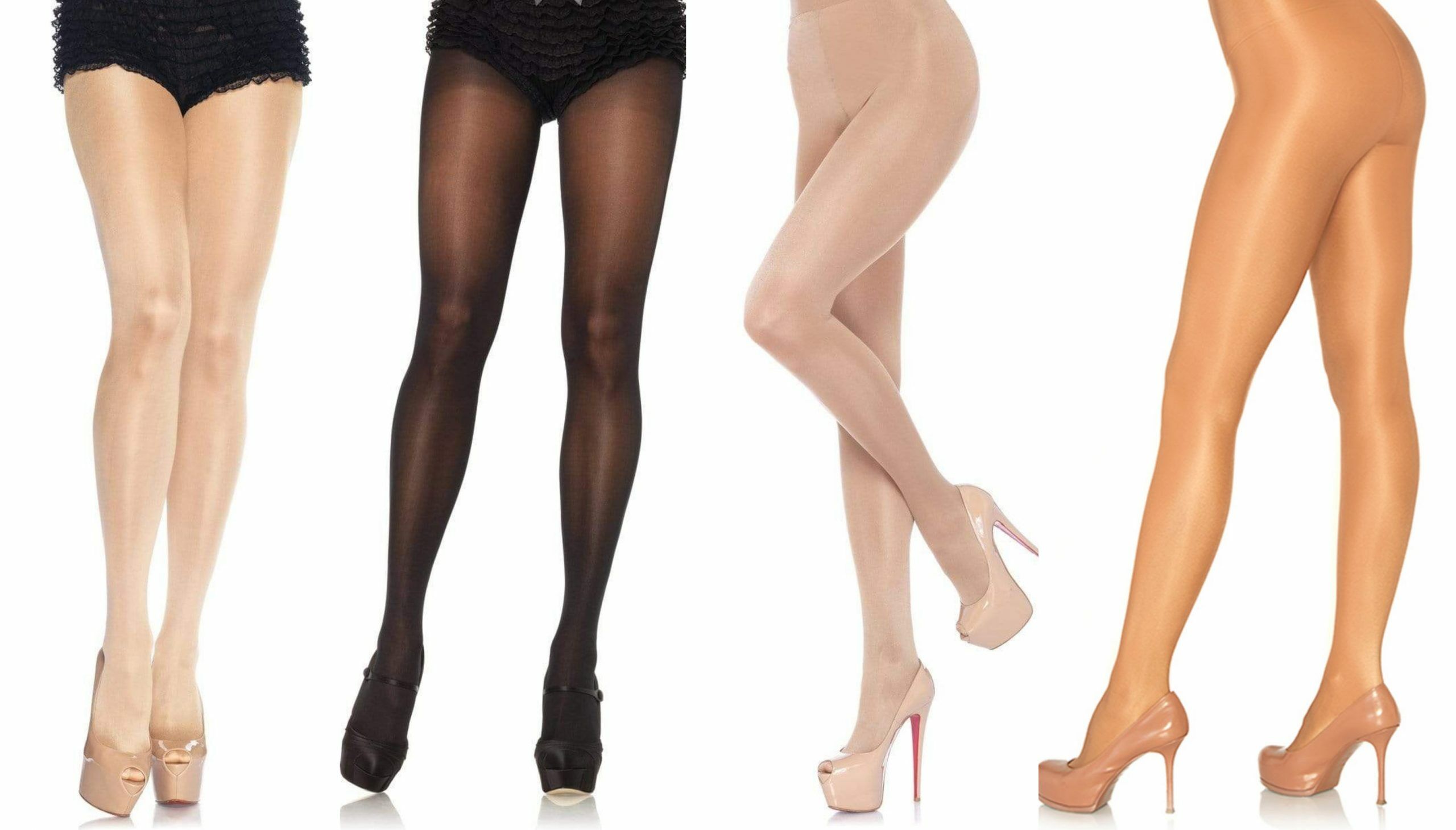 Sheer-to-Waist Tights with Cotton Crotch