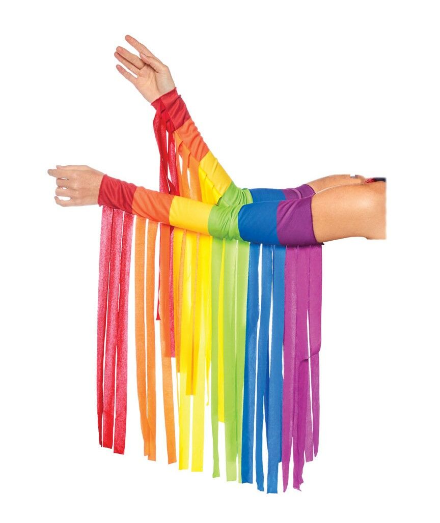 Rainbow Fringe Carnival Arm Warmer